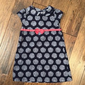 Gymboree Girls Navy Blue Corduroy Dress, Size 4T